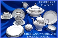 128 FRYDERYKA PLATYNA komplet talerzy 6/18